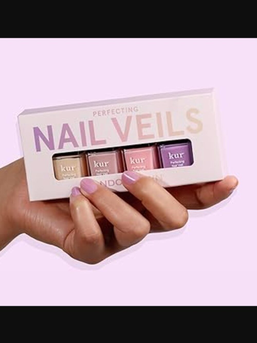 🙌 2/$55 NIP LONDONTOWN INC. Kur Perfecting Nail Veil Mini Set x4 (#1, 4, 7 & 9